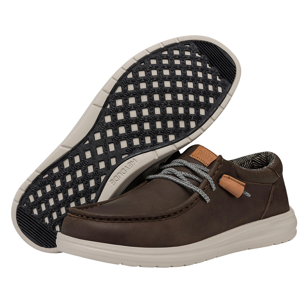Wally Grip Craft Leather Men - Grey