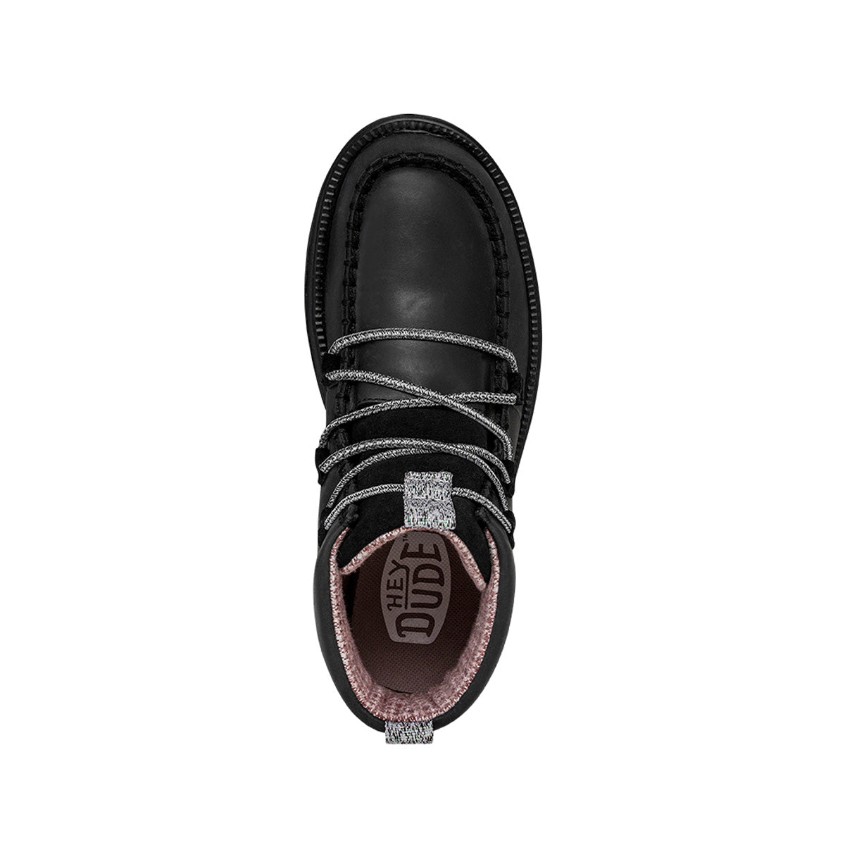 Reyes Boot Leather Damen - Black/Black