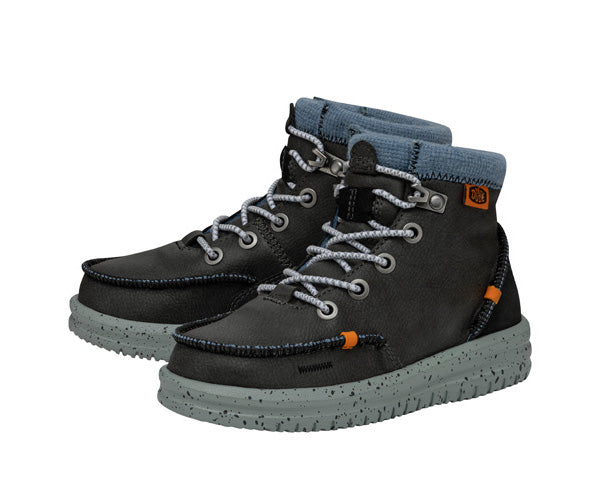 Bradley Boot Leather Enfants - Black