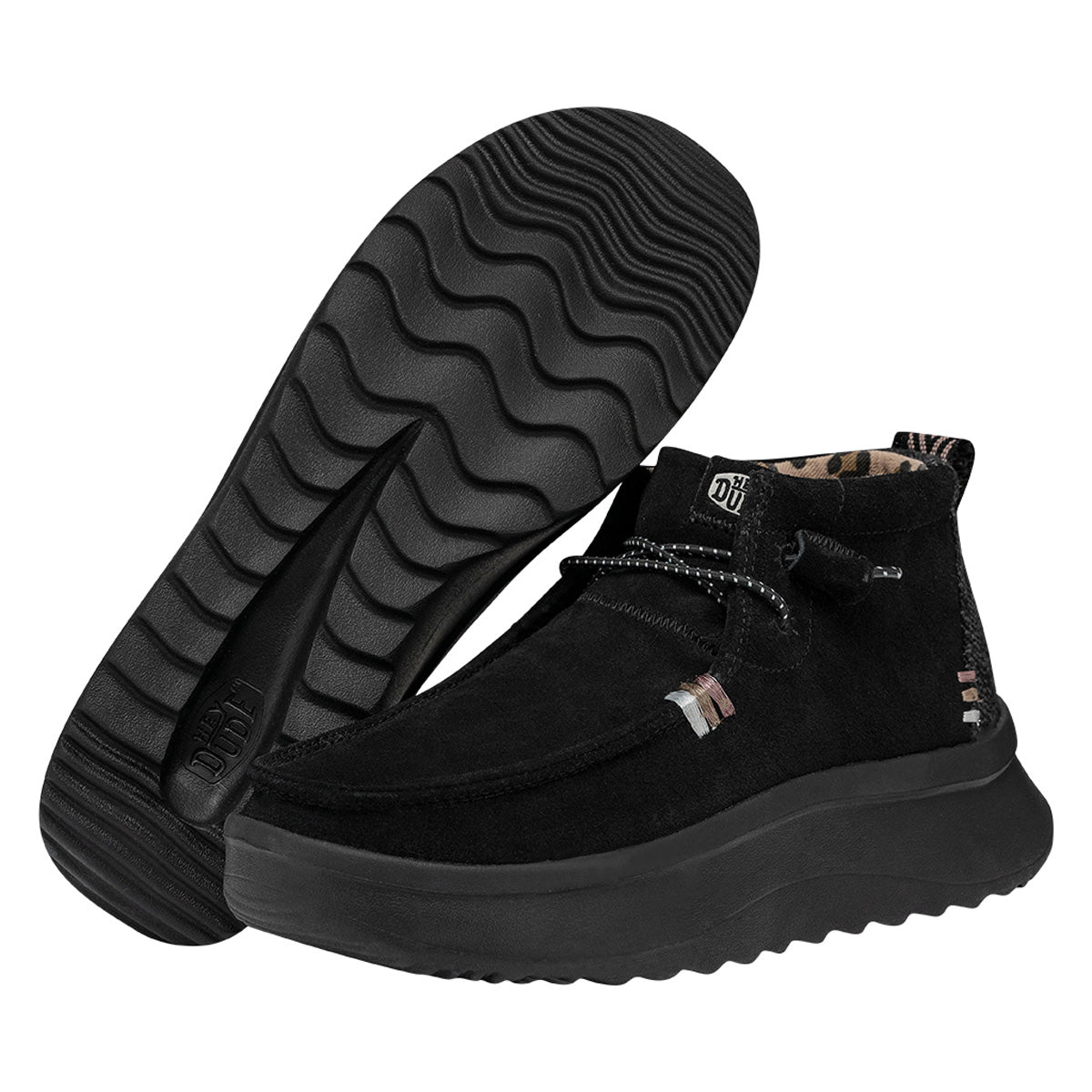 Wendy Peak Hi Suede Femmes - Black