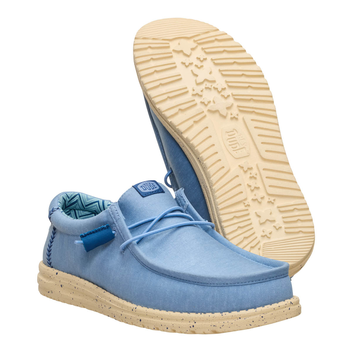 Wally Stretch Canvas Herren - Fade Denim/Boulder Tan