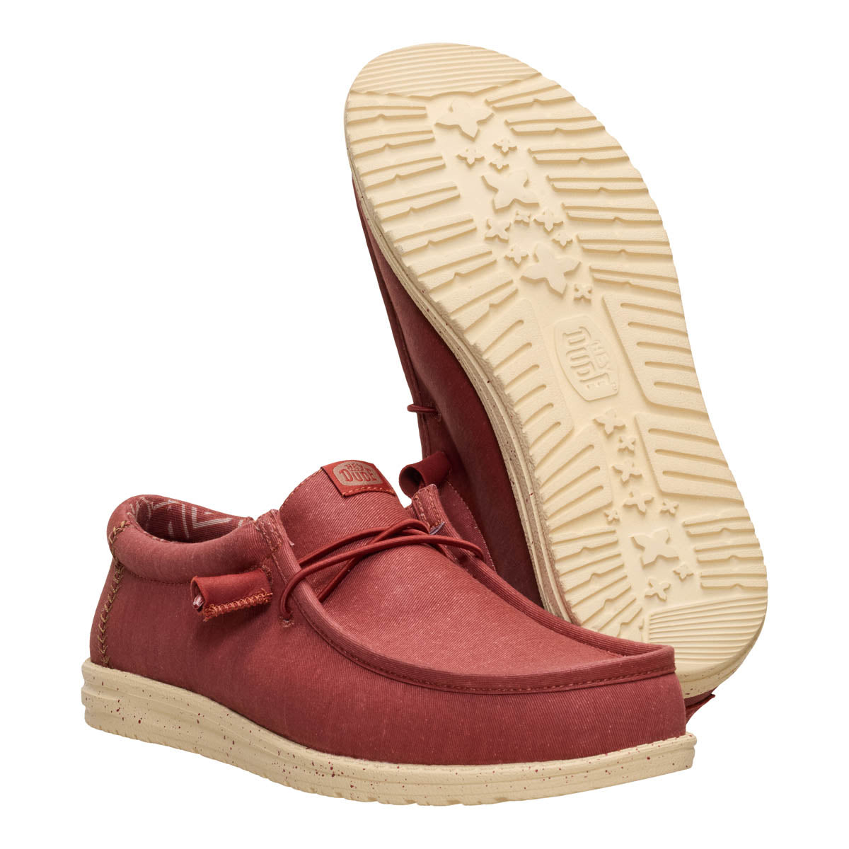 Wally Stretch Canvas Hommes - Burnt Red/Boulder Tan