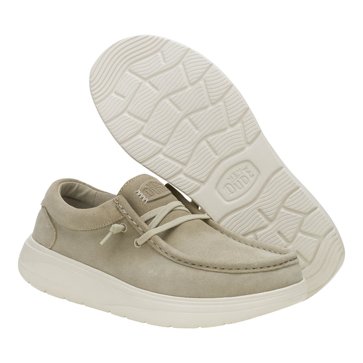 Wally COMF Suede Hommes - Stone Grey/Silver Birch