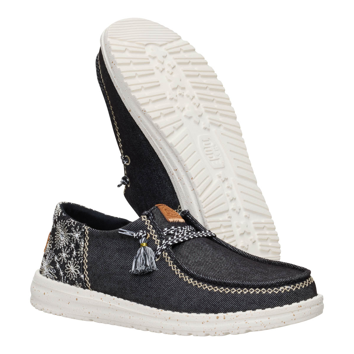 Wendy Funk Embroidered Floral Damen - Black