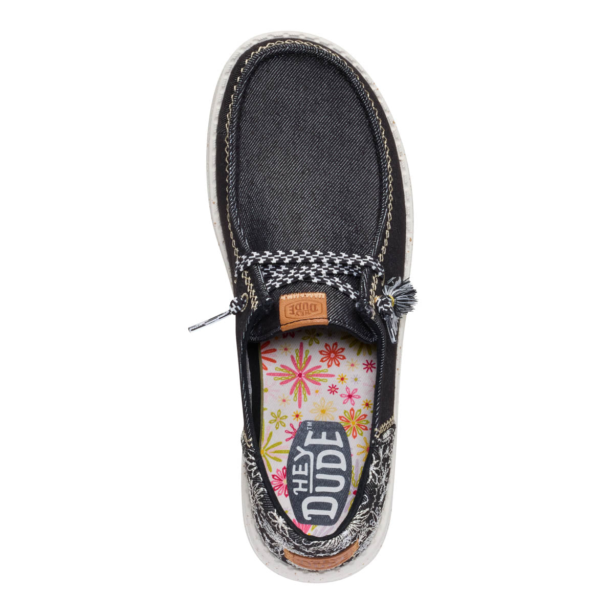 Wendy Funk Embroidered Floral Damen - Black