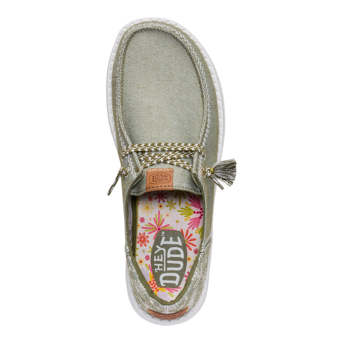 Wendy Funk Embroidered Floral Damen - Olive