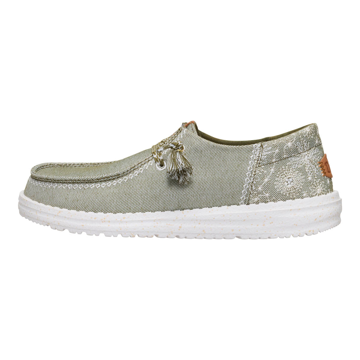Wendy Funk Embroidered Floral Damen - Olive
