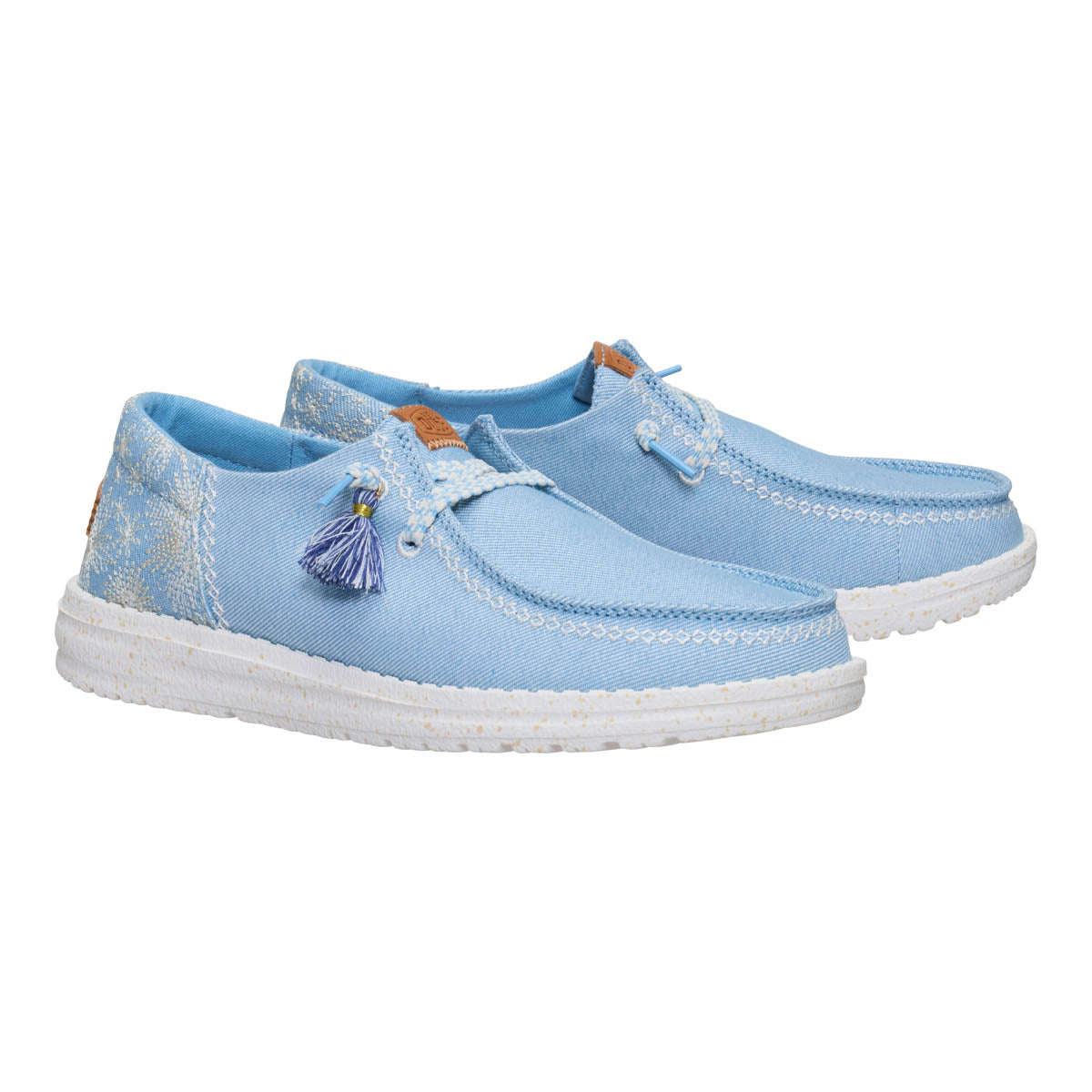 Wendy Funk Embroidered Floral Damen - Blue
