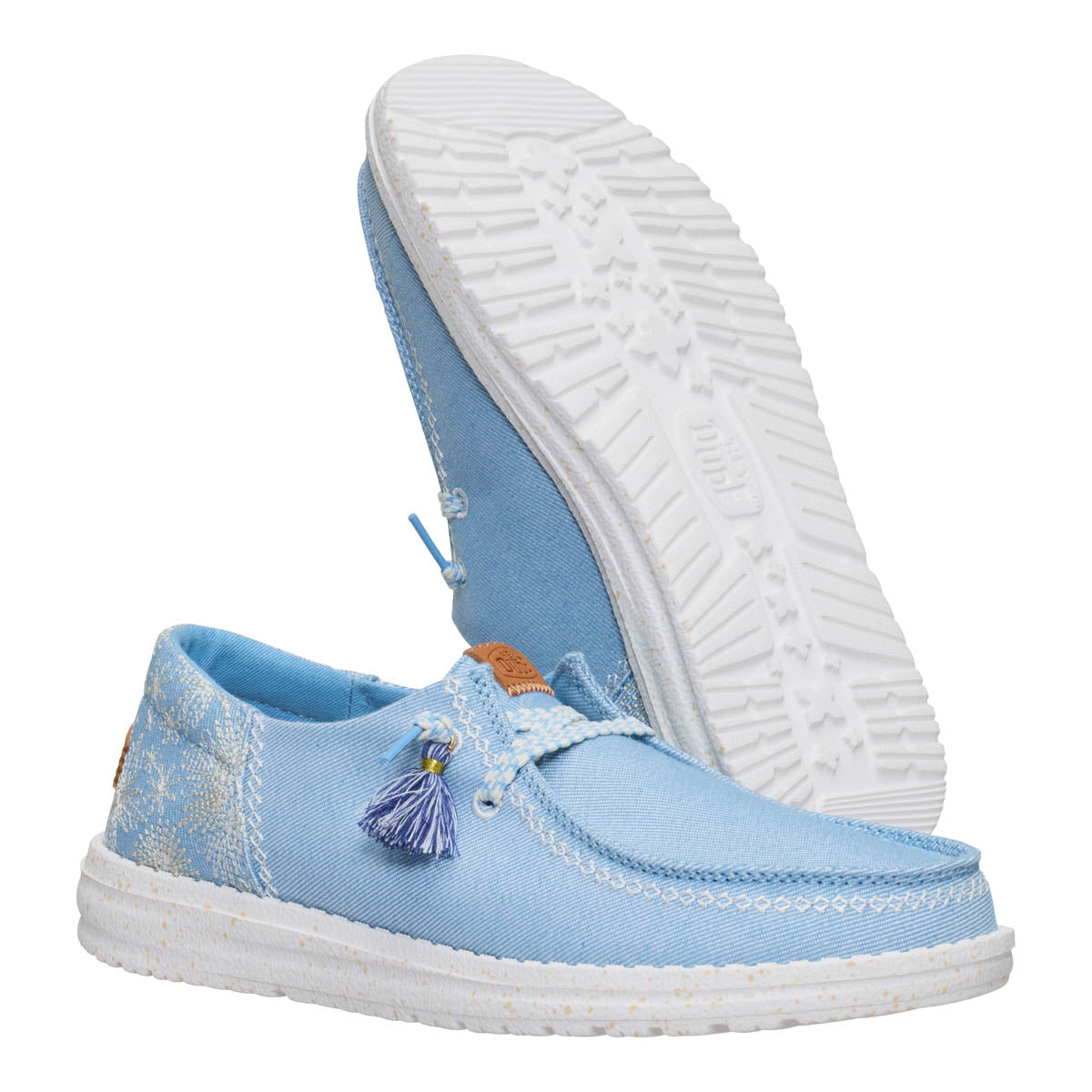 Wendy Funk Embroidered Floral Damen - Blue