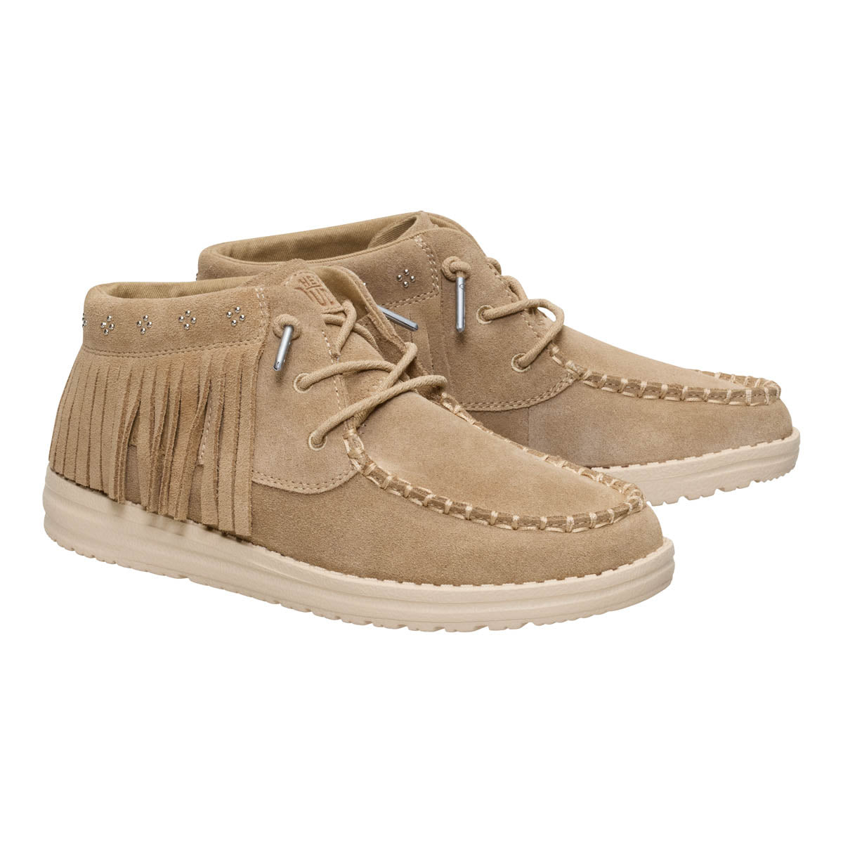 Wendy Mid Fringe Cowgirl Suede Damen - Tan