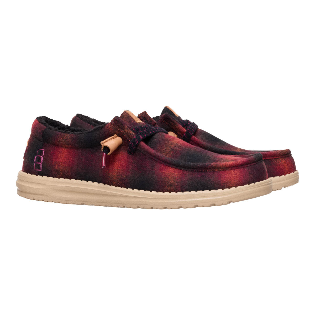 Wally Cozy Plaid Herren - Red Plaid/Black