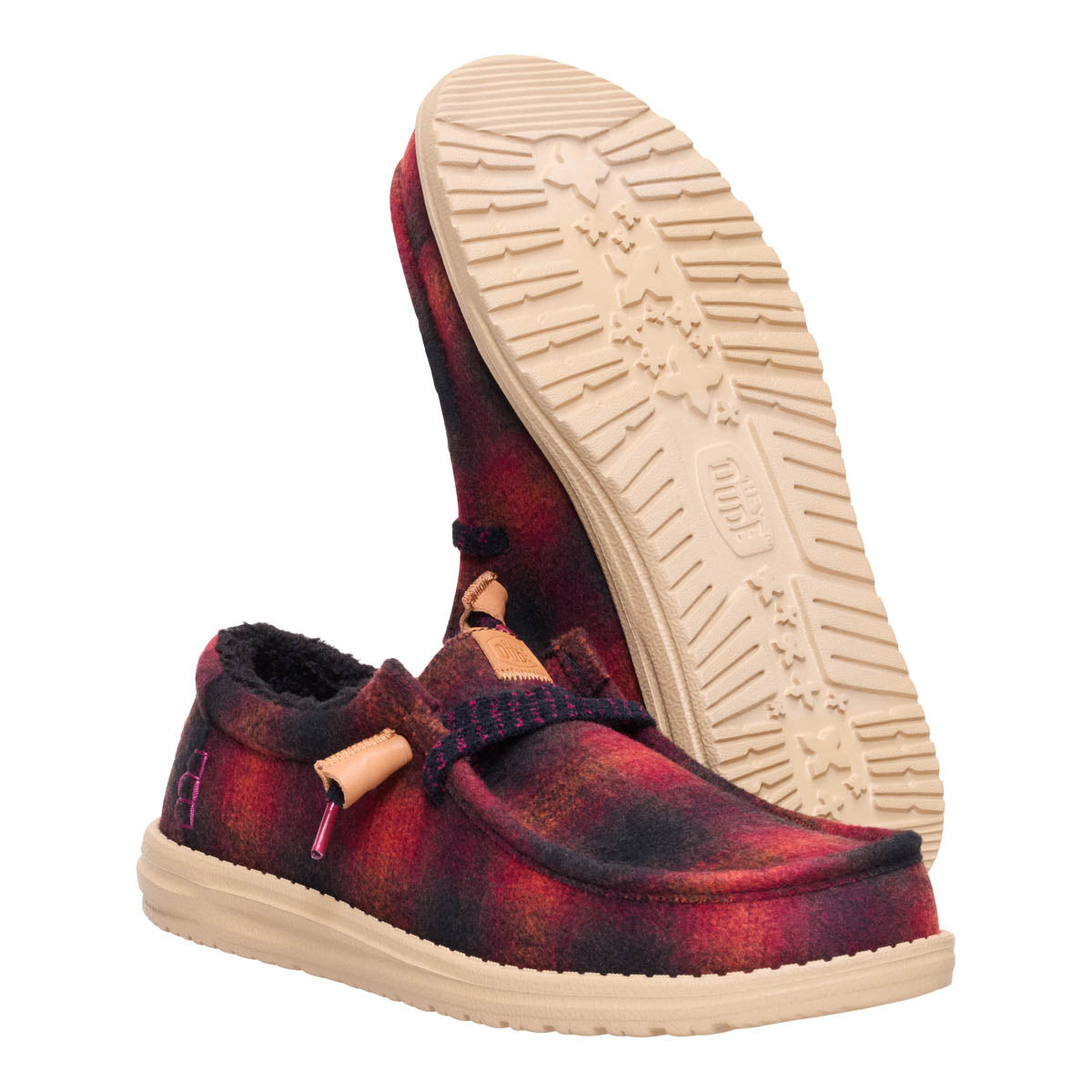 Wally Cozy Plaid Herren - Red Plaid/Black