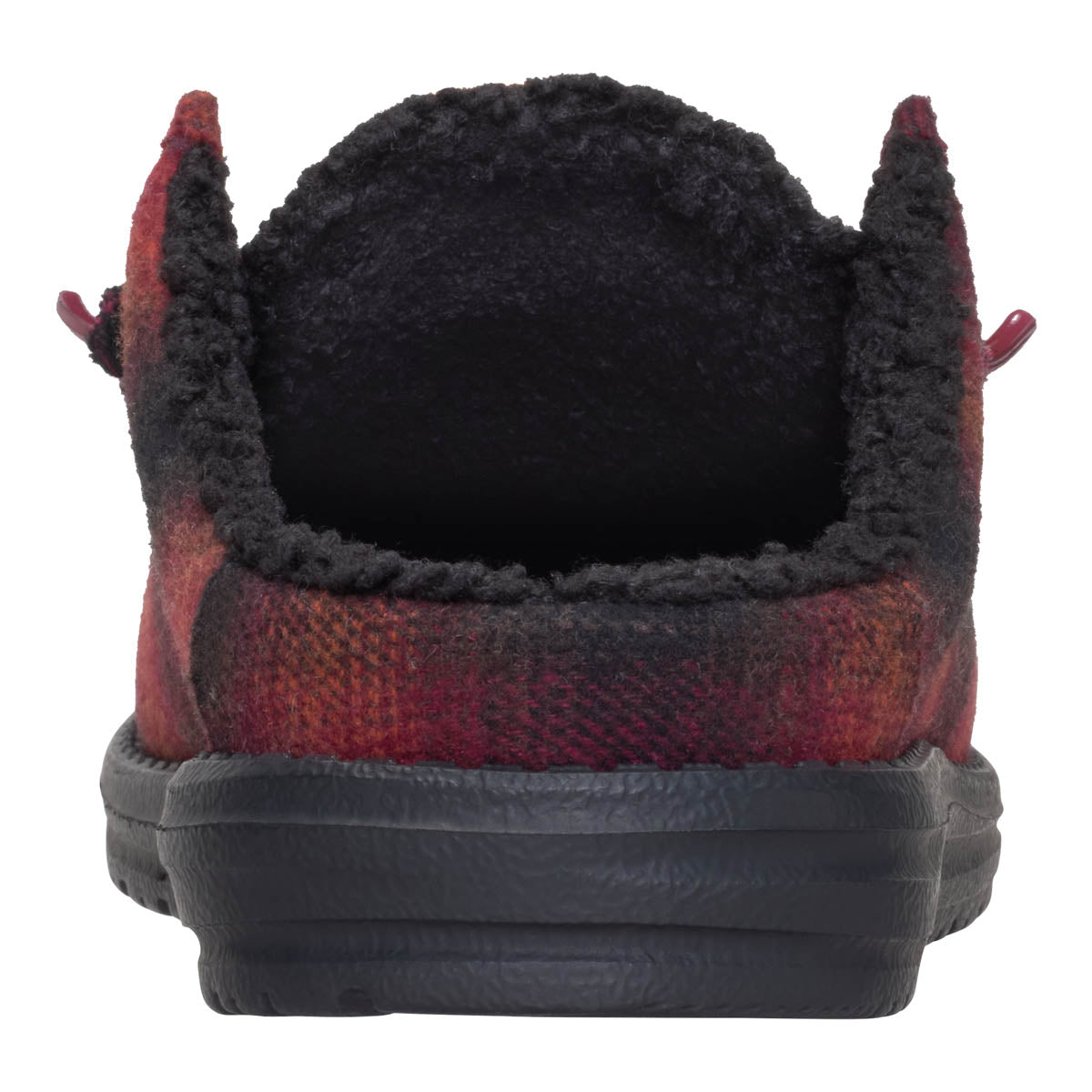 Wally Slip Cozy Plaid Men - Red Plaid/Black
