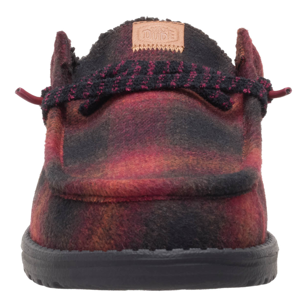 Wally Slip Cozy Plaid Men - Red Plaid/Black