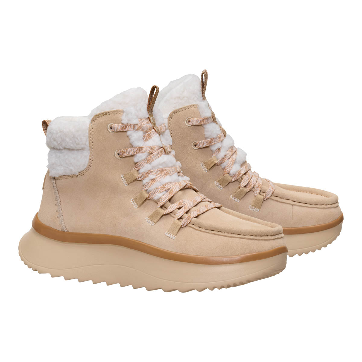 Wendy Peak Apres Suede CozStit Damen - Tan