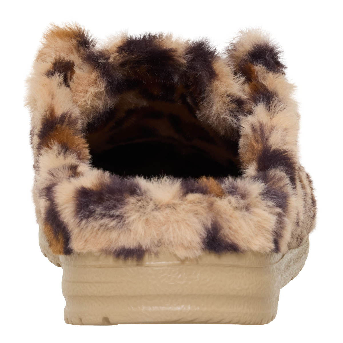 Wendy Slipper Fourrure Léo Damen} - Tan/Multi