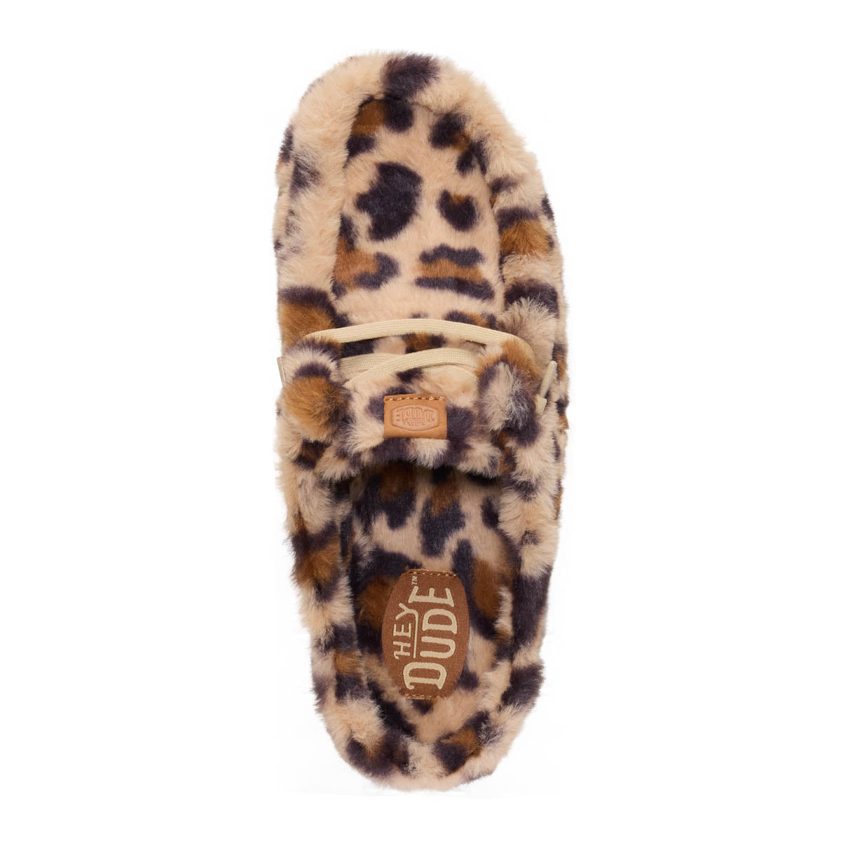 Wendy Slipper Fourrure Léo Damen} - Tan/Multi
