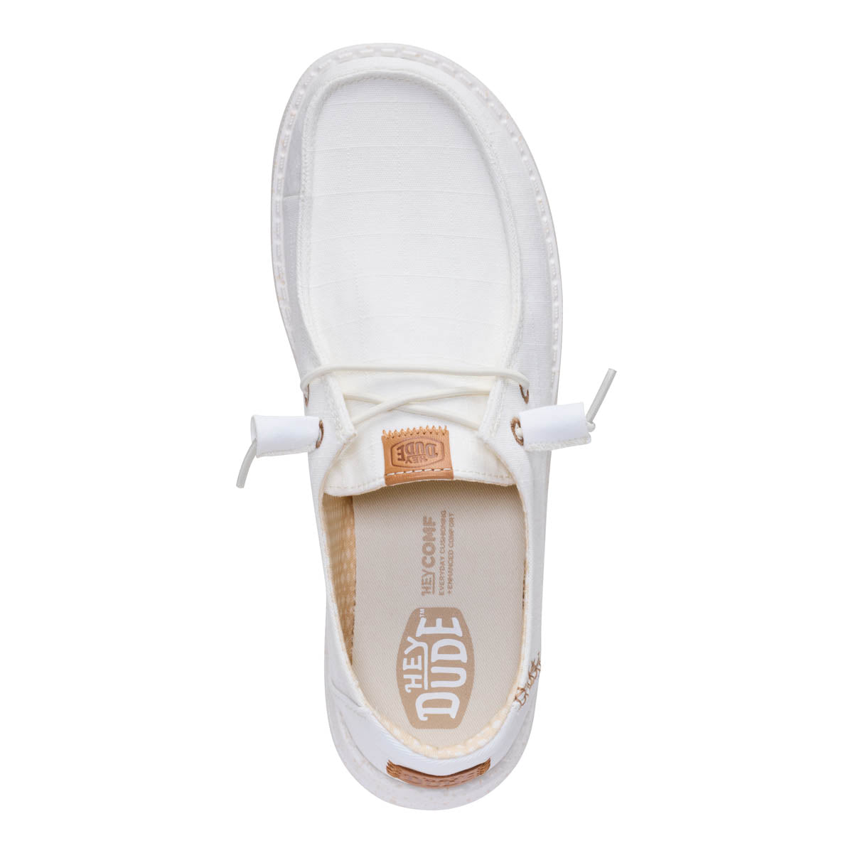 Wendy Chambray Grid Damen - Blanc neige