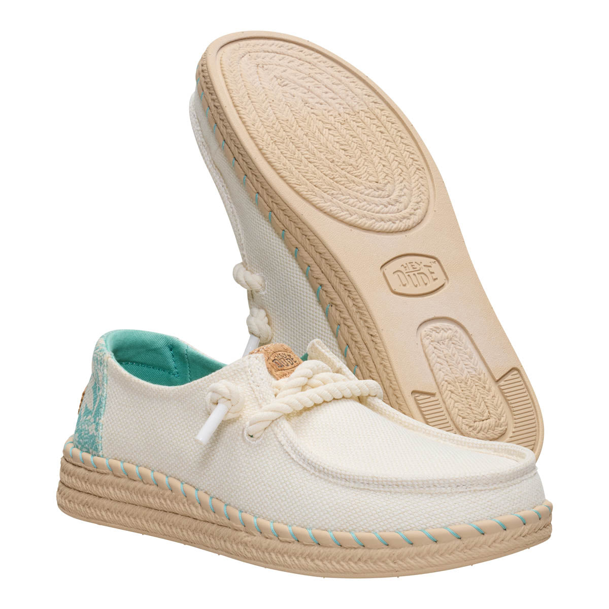 Wendy Espadrille Hibiscus Damen - Egret/Multi