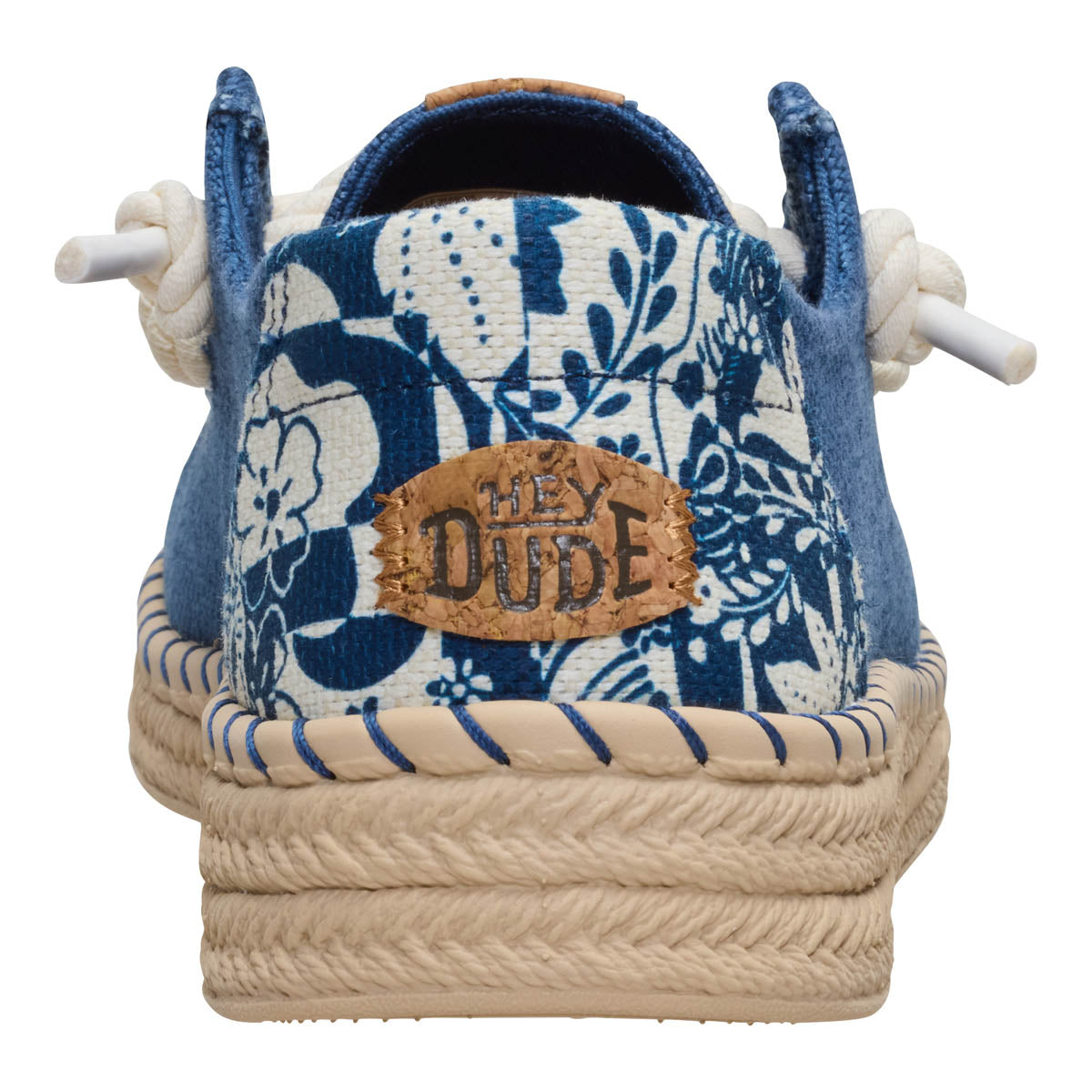 Wendy Espadrille Hibiscus Damen - Ensign Blue/Multi