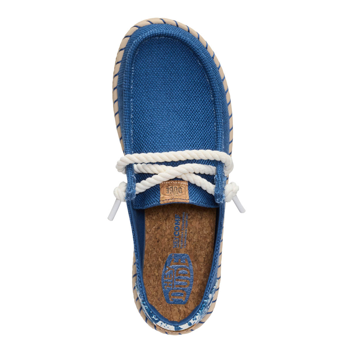Wendy Espadrille Hibiscus Damen - Ensign Blue/Multi