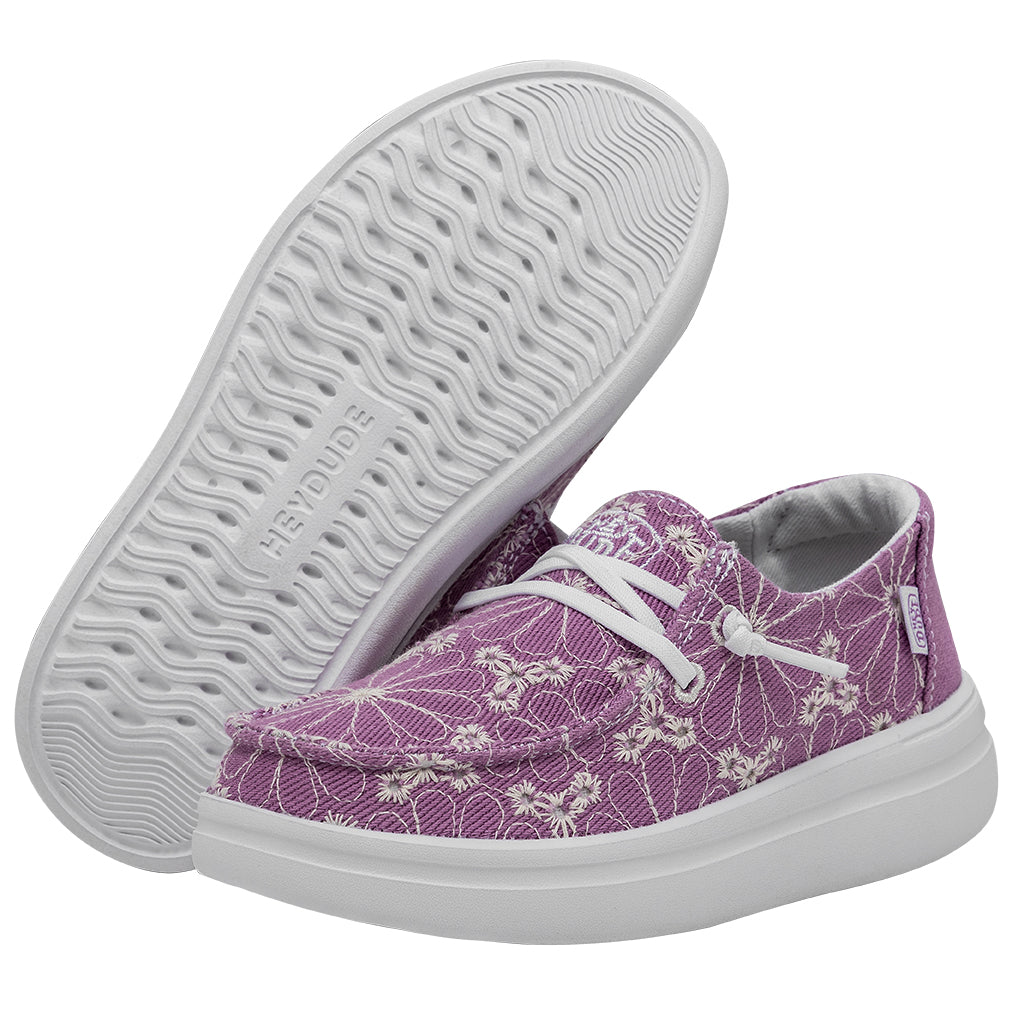 Wendy Rise Eyelet Kinder - Violet