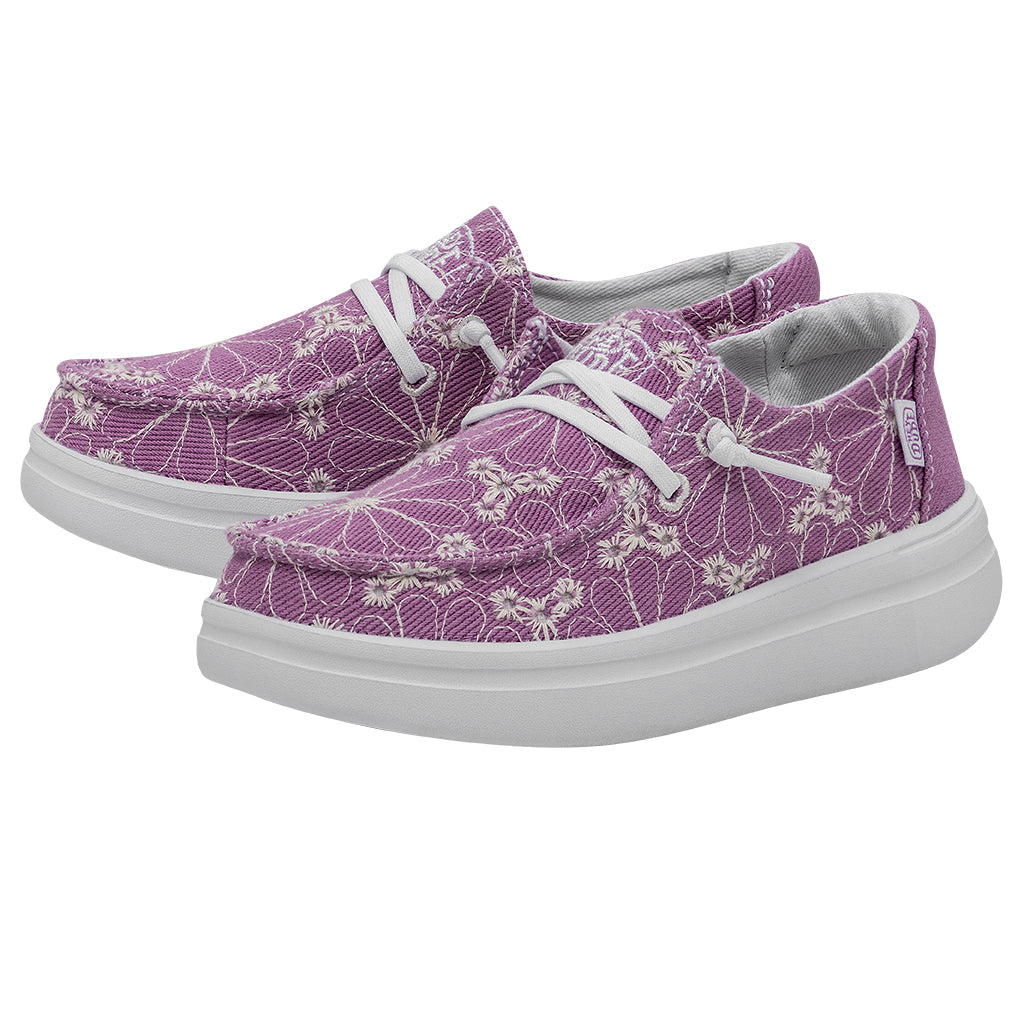 Wendy Rise Eyelet Kinder - Violet