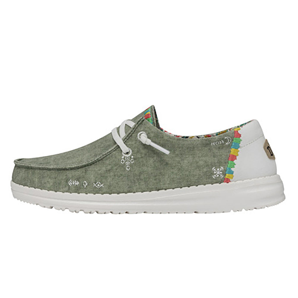 Wendy Boho Embroidered Donna - Olive